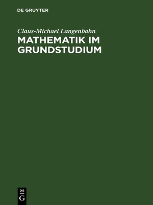 cover image of Mathematik im Grundstudium